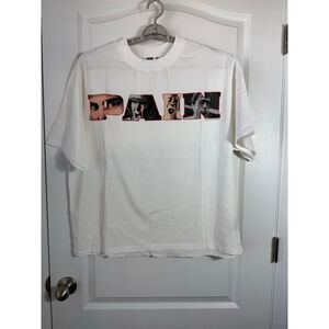 Men's WELCOME PAIN Short Sleeve Tee XL White Red